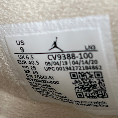 Jordan 4 Off White Sail Size 7.5m / 9w USED s15717