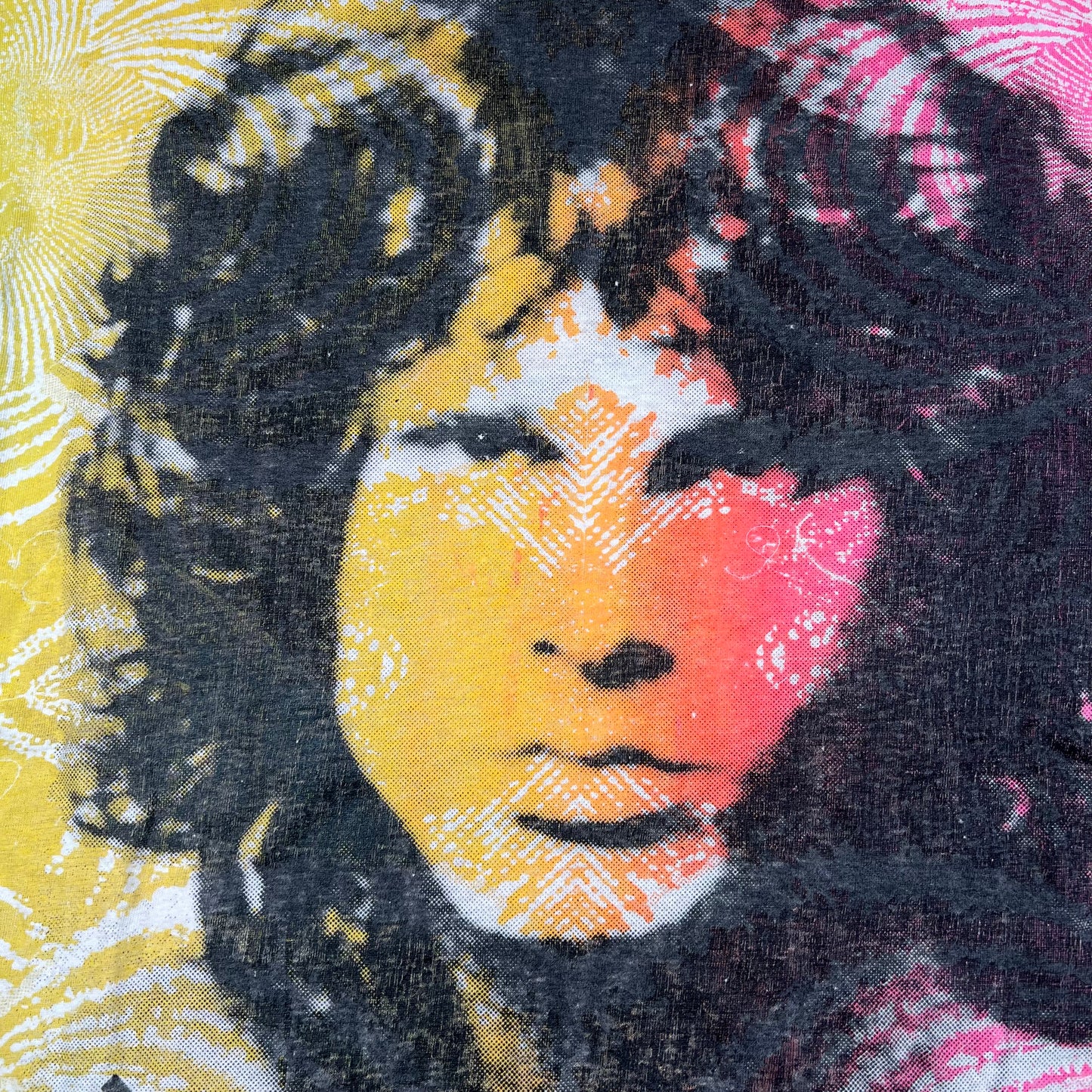 1980s Jim Morrison "Mosquitohead" Tie Dye Tee Size XL USED v19502