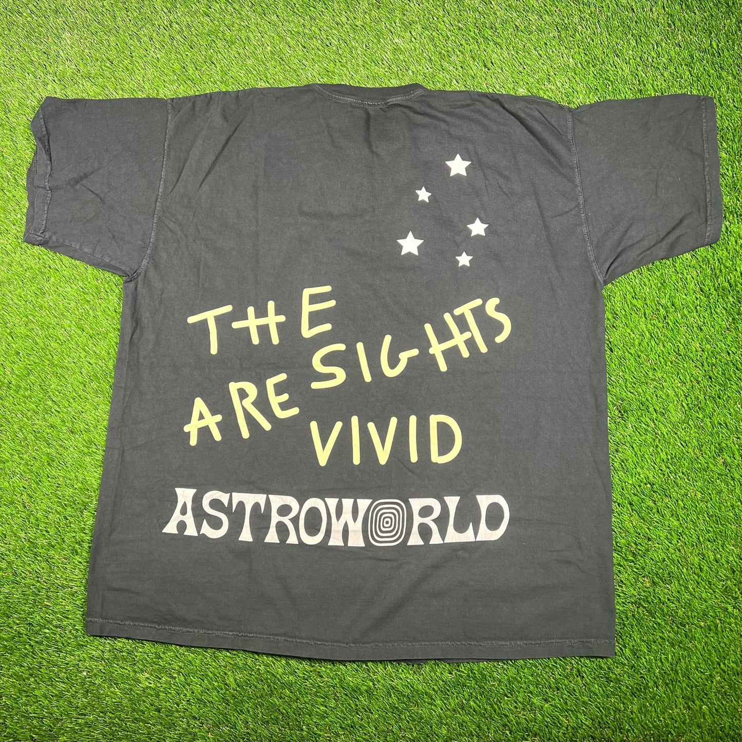 Travis Scott Black Astroworld "Enjoy the Ride" Tee Size XXL USED x15420