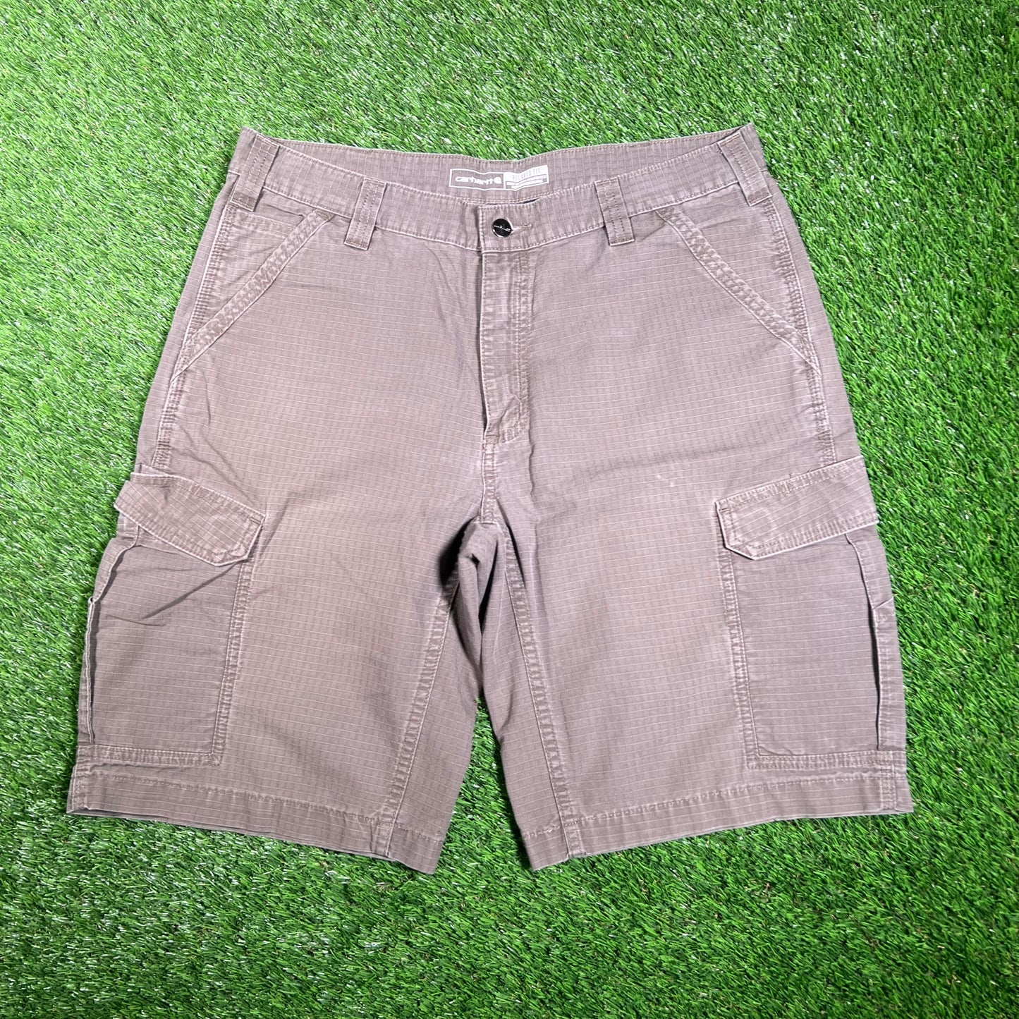 Carhartt Cargo Green Shorts Size 36 USED v18085