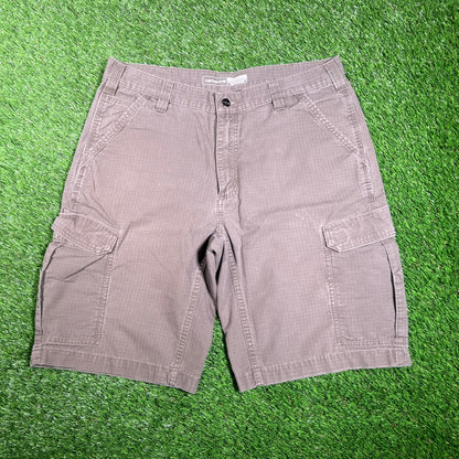 Carhartt Cargo Green Shorts Size 36 USED v18085