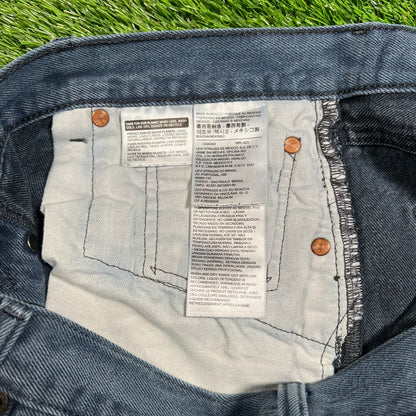 Levi's 501 Indigo Dyed Blue Jeans Size 38 USED v18027