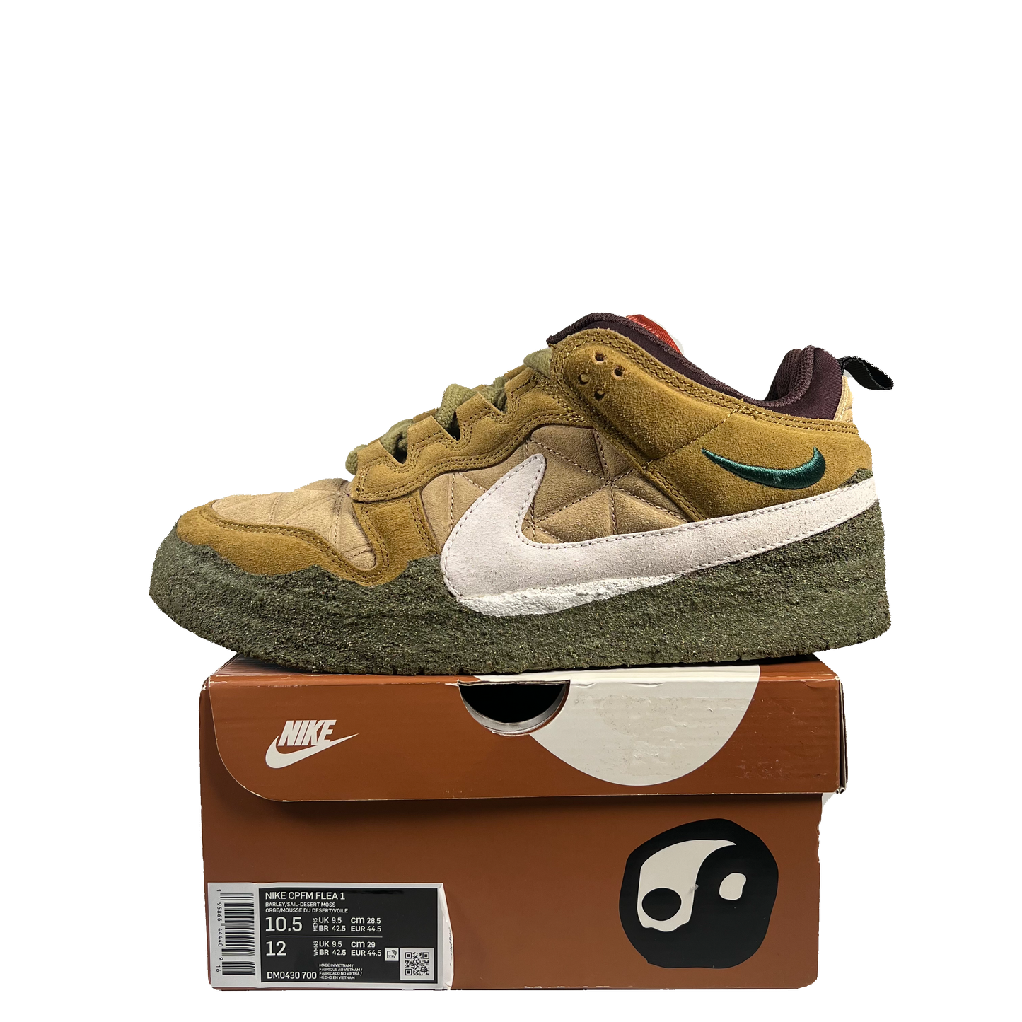 Nike CPFM Flea 1 Desert Moss Size 10.5 USED s14354