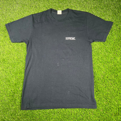2015 Supreme ET Navy Tee Size Medium USED x14565
