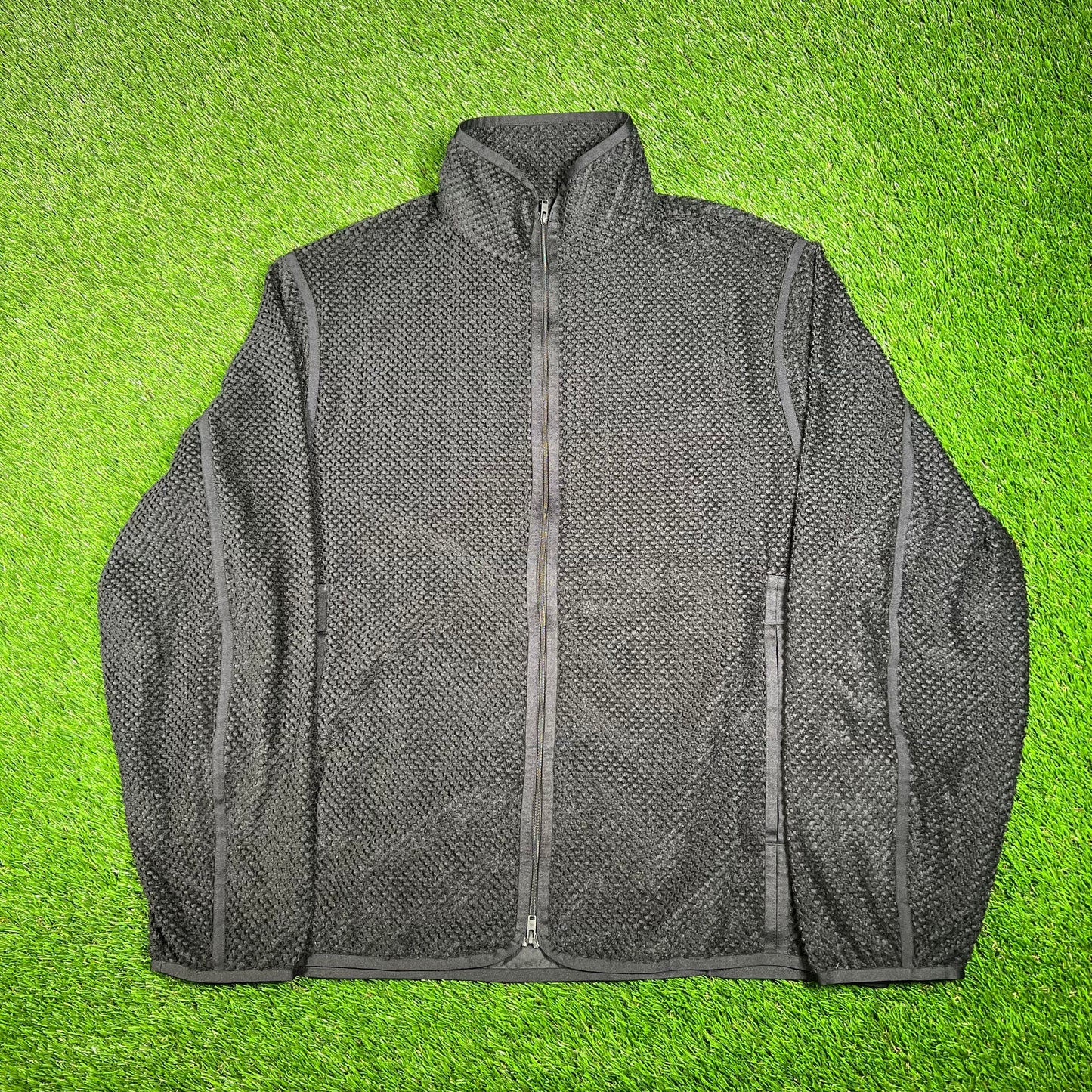 Adidas Y3 Yohji Yamamoto Black Zip Up Sweater Small USED x15366