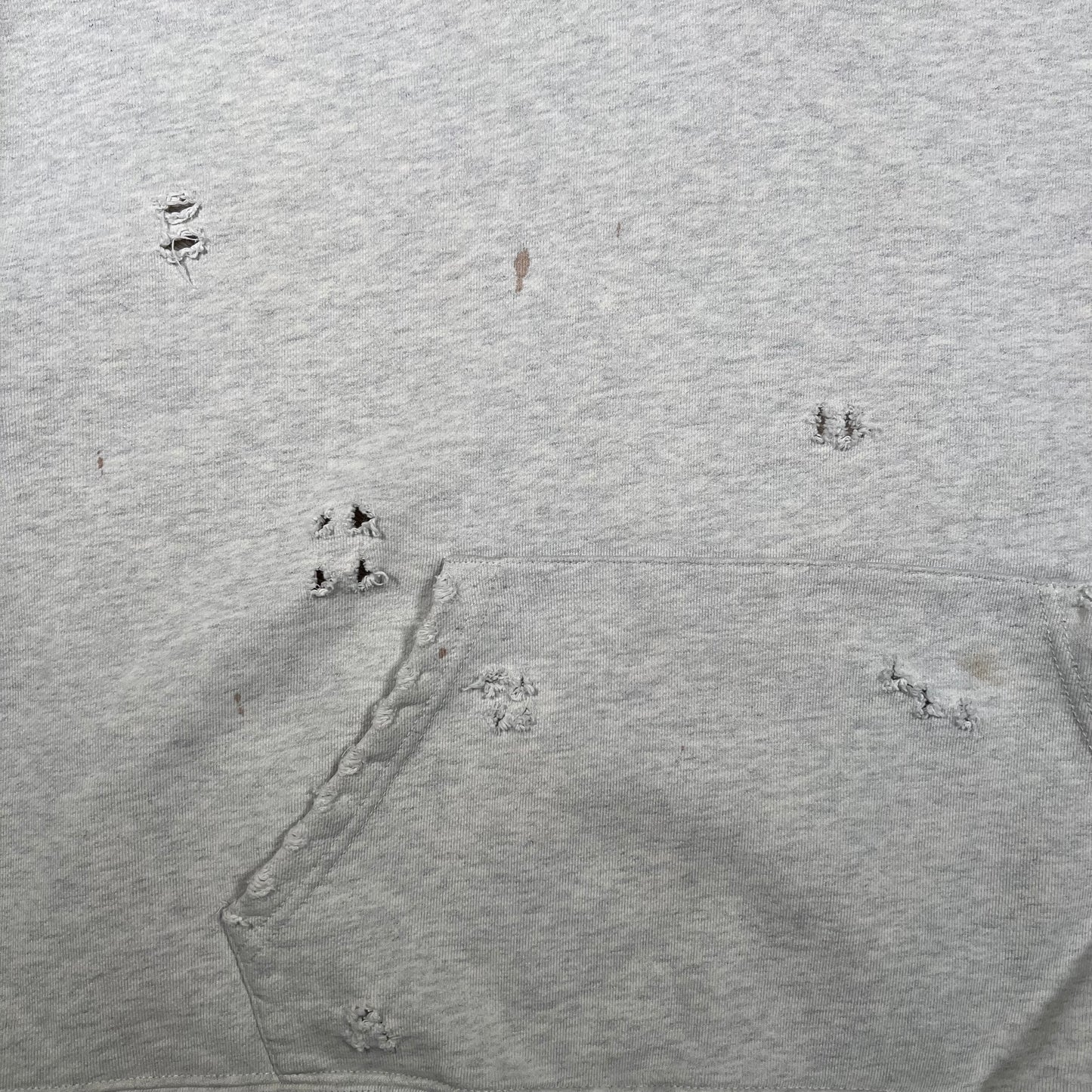 GV Gallery Ripped Trashed Grey Pullover Hoodie Size Small USED x17 031