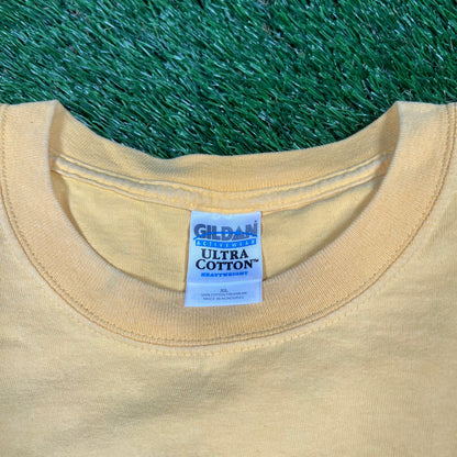 2002 New York City Marathon Yellow Tee Size XL USED v16551