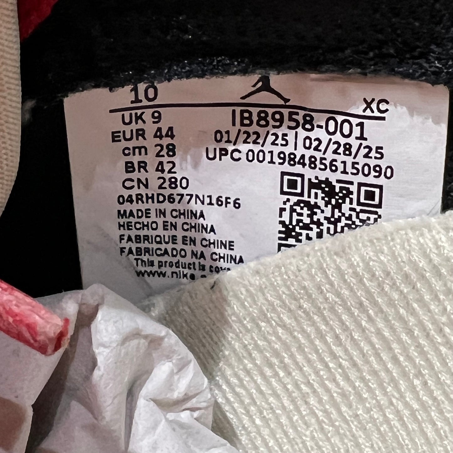 Jordan 1 Low Nigel Sylvester Better With Time (2025) Size 10 USED s18264