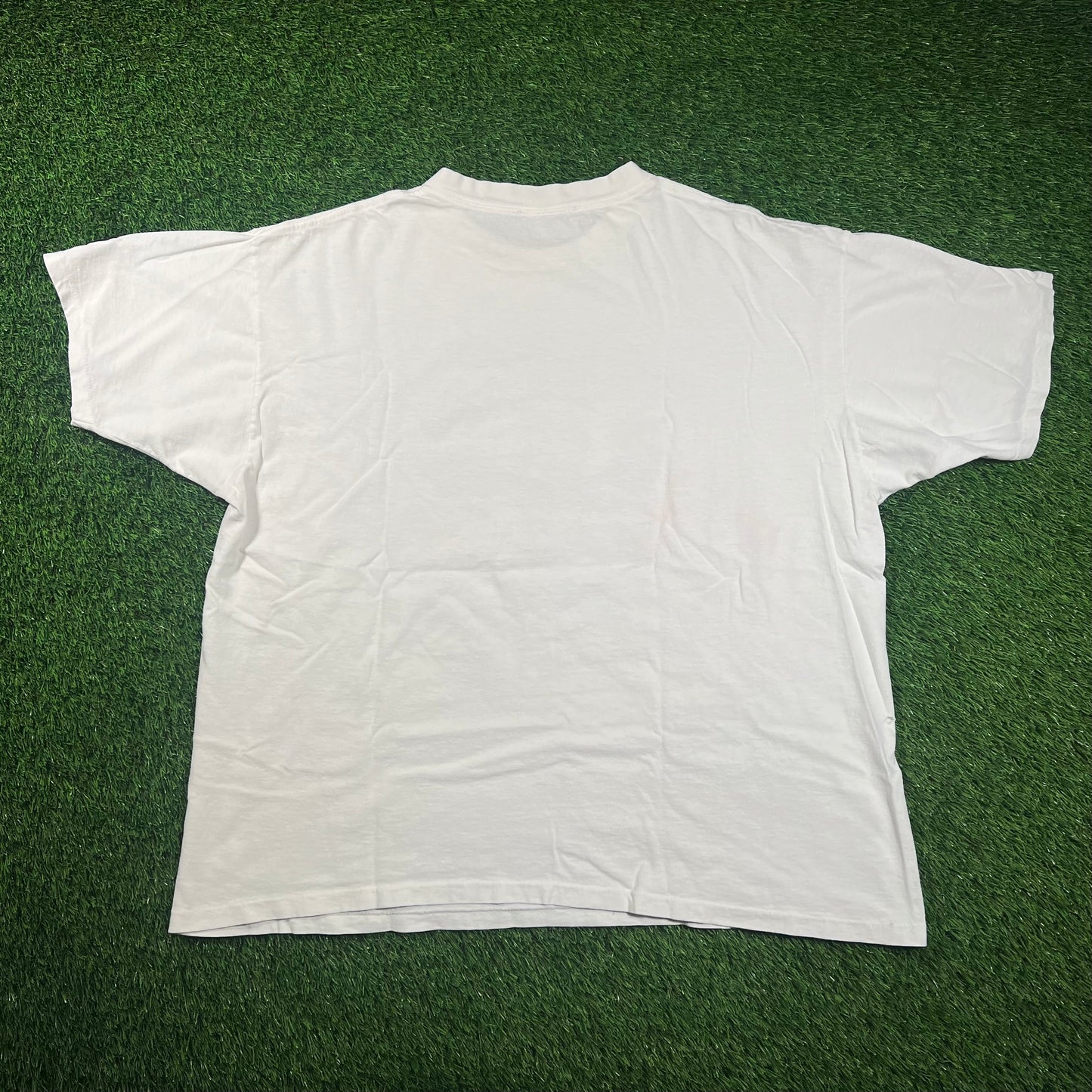 1997 Starter Green Bay Packers Super Bowl XXXI Champions White Tee Size Large USED v18493