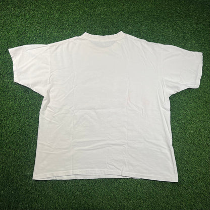 1997 Starter Green Bay Packers Super Bowl XXXI Champions White Tee Size Large USED v18493