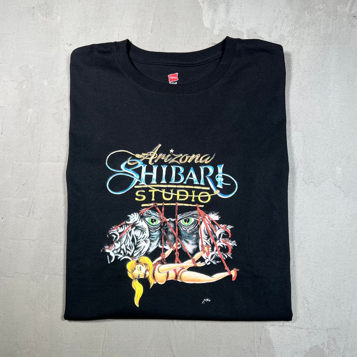 Arizona Shibari Studio Black Tee Size XL USED v18964