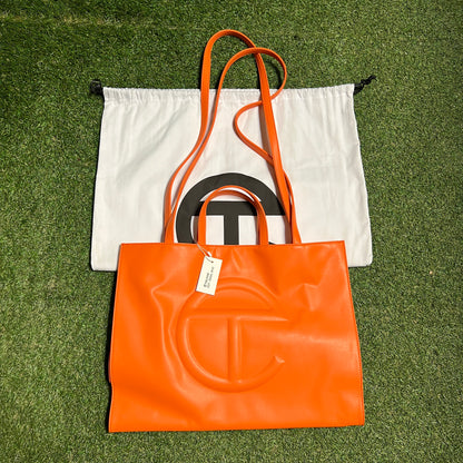 Telfar Orange Large Shopping Purse NEW x13497