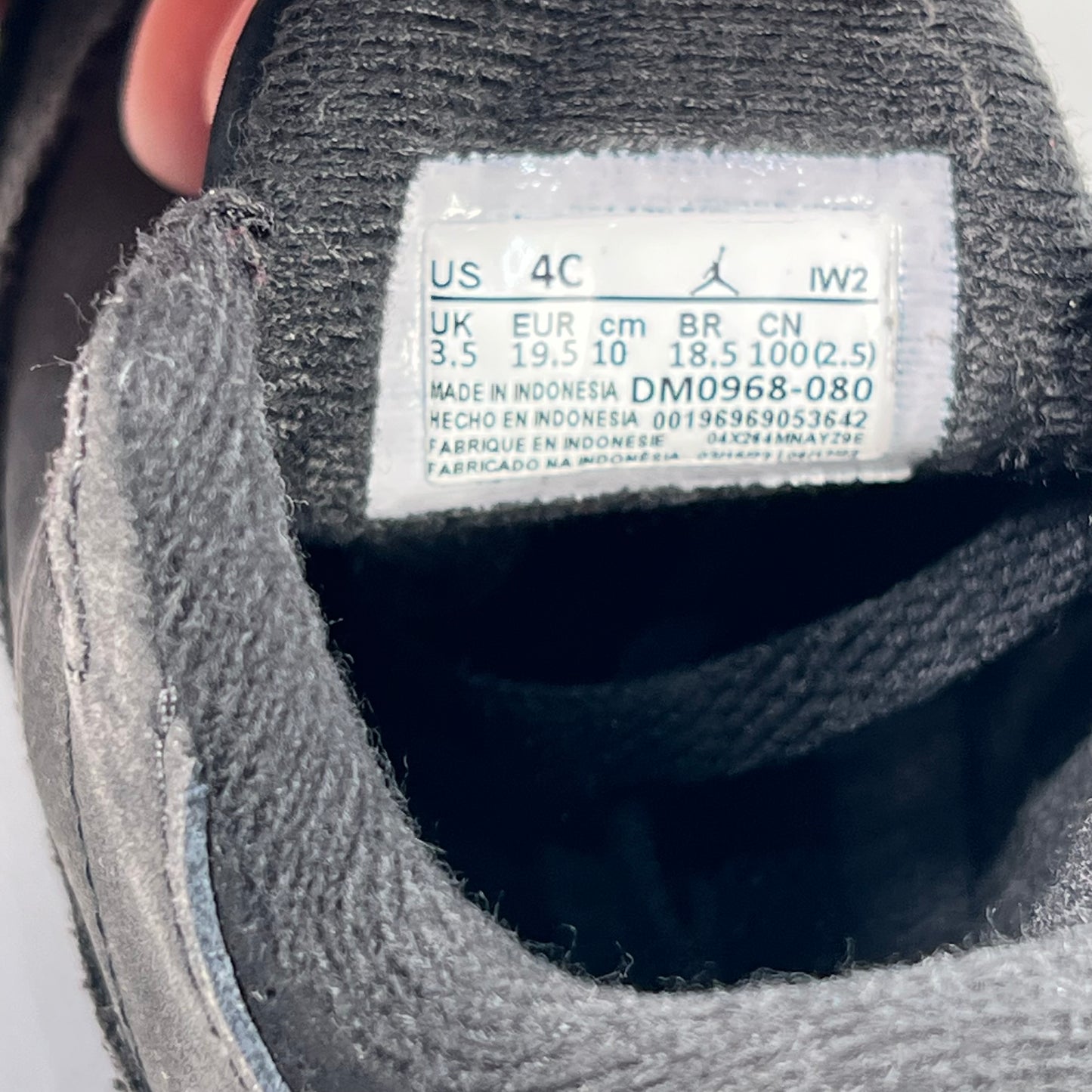 Jordan 3 Fear Pack (2023) Size 4c NEW s18786