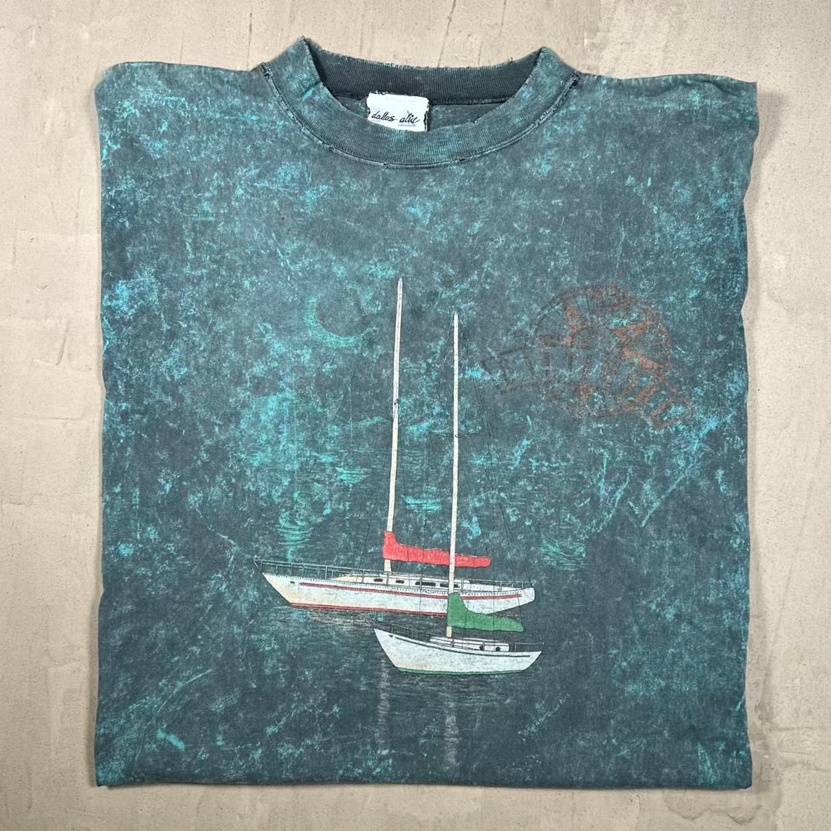 1990s Baltimore Harbor AOP Tee Size XL USED v20320