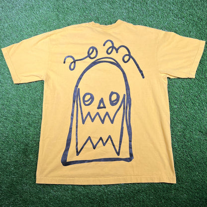 AssPizza Triple Yellow Box Logo Tee Size XL USED x14795