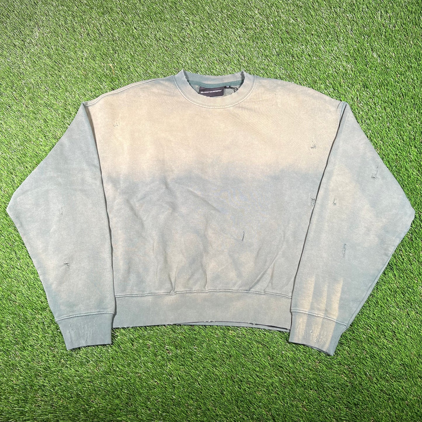 GV Gallery Raspberry Hills Green Washed G-3 Crewneck Size XS NEW x15623