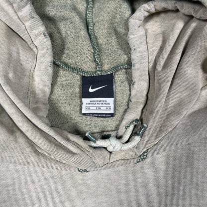 Nike Acid Green Center Swoosh Pocket Hoodie Size XXL USED v19093