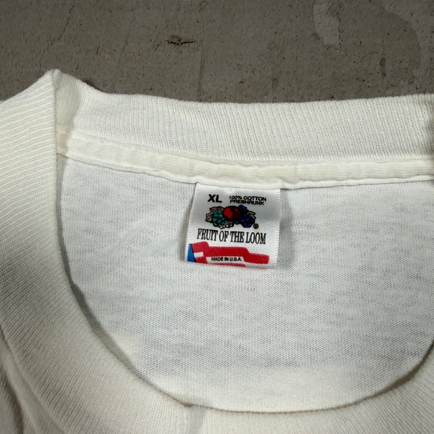1991 Cornell University This Cost Dollar Bill White Tee Size XL USED v17966