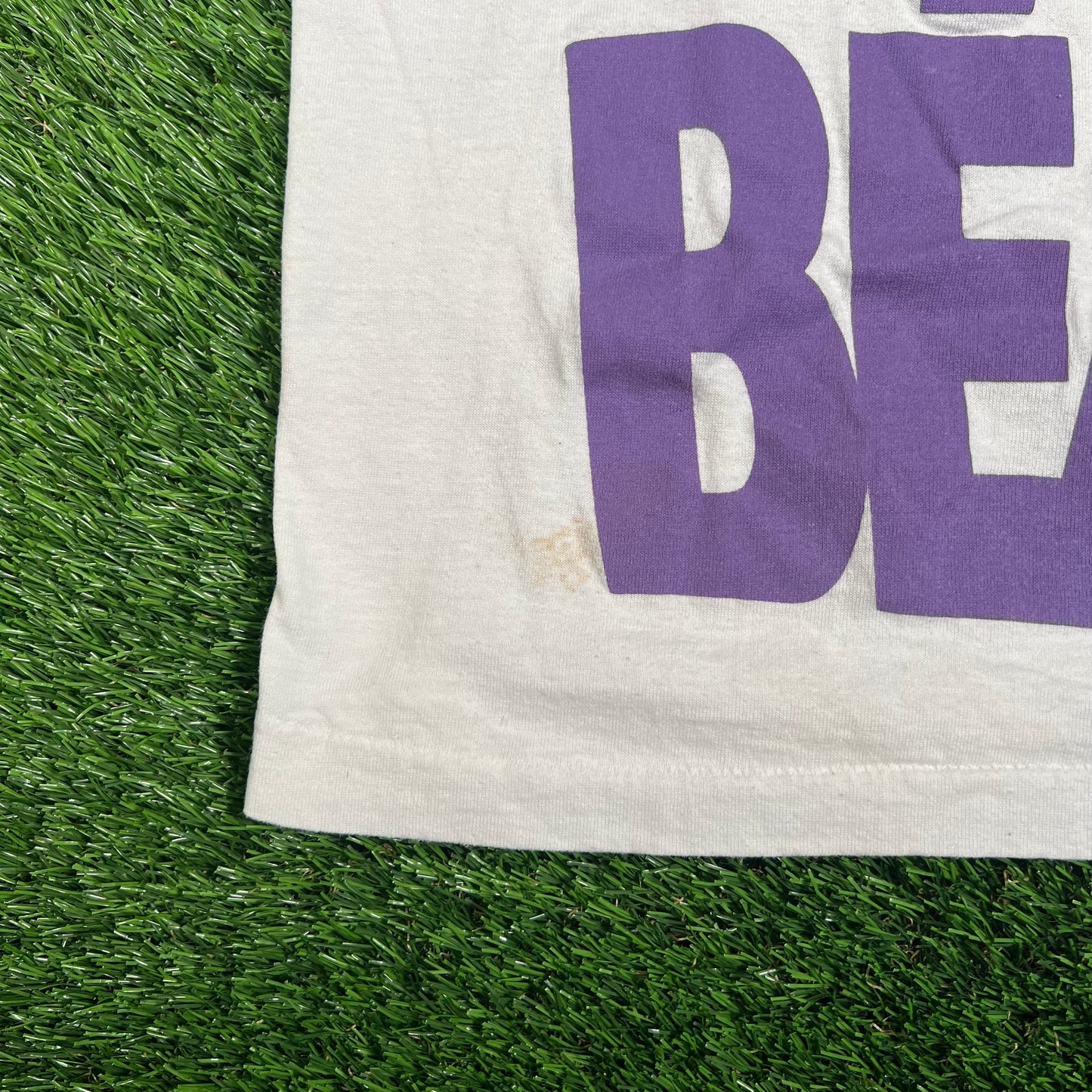 1990s "I Dig the Beach" White Tee Size Medium USED v18169