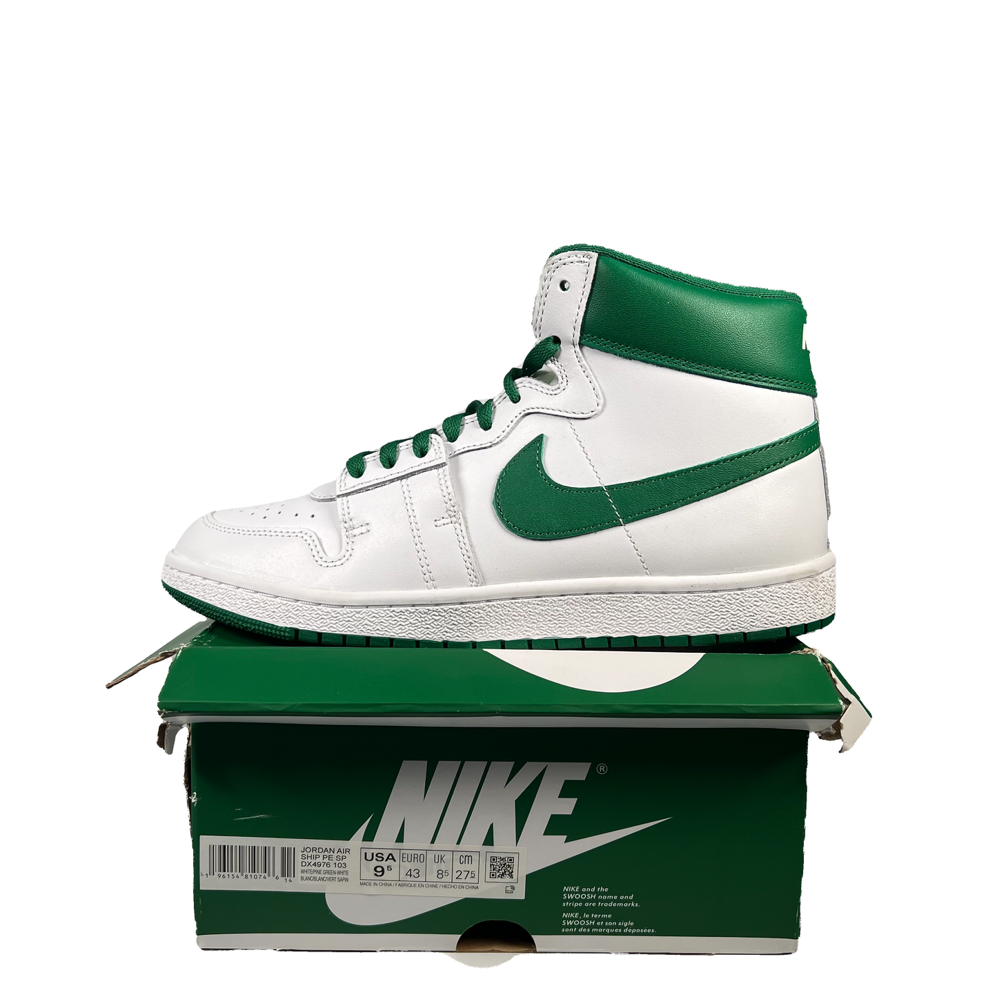 Nike Jordan Air Ship Pine Green (2023) Size 9.5 USED S19783