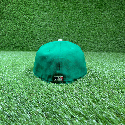Fear of God FOG Essentials Green/Orange Fitted Hat Size 7 1/2 USED x15190