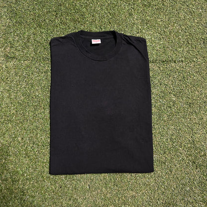 Supreme Black Plain Tee Size XL USED x13658