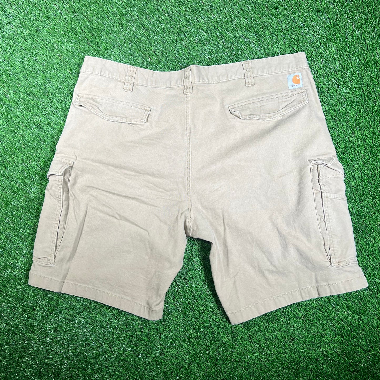 Carhartt Cargo Tan Shorts Size 44 USED v18088