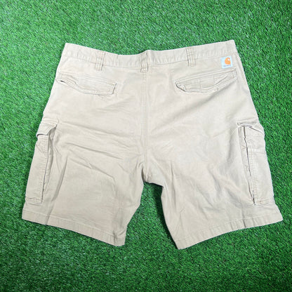 Carhartt Cargo Tan Shorts Size 44 USED v18088