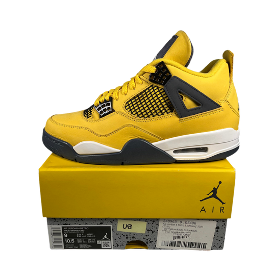 Jordan 4 Lightning (2021) Size 9 USED s17845