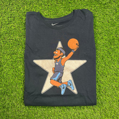 2010 Nike Lebron James All Star Tee Navy Size XL USED v18475