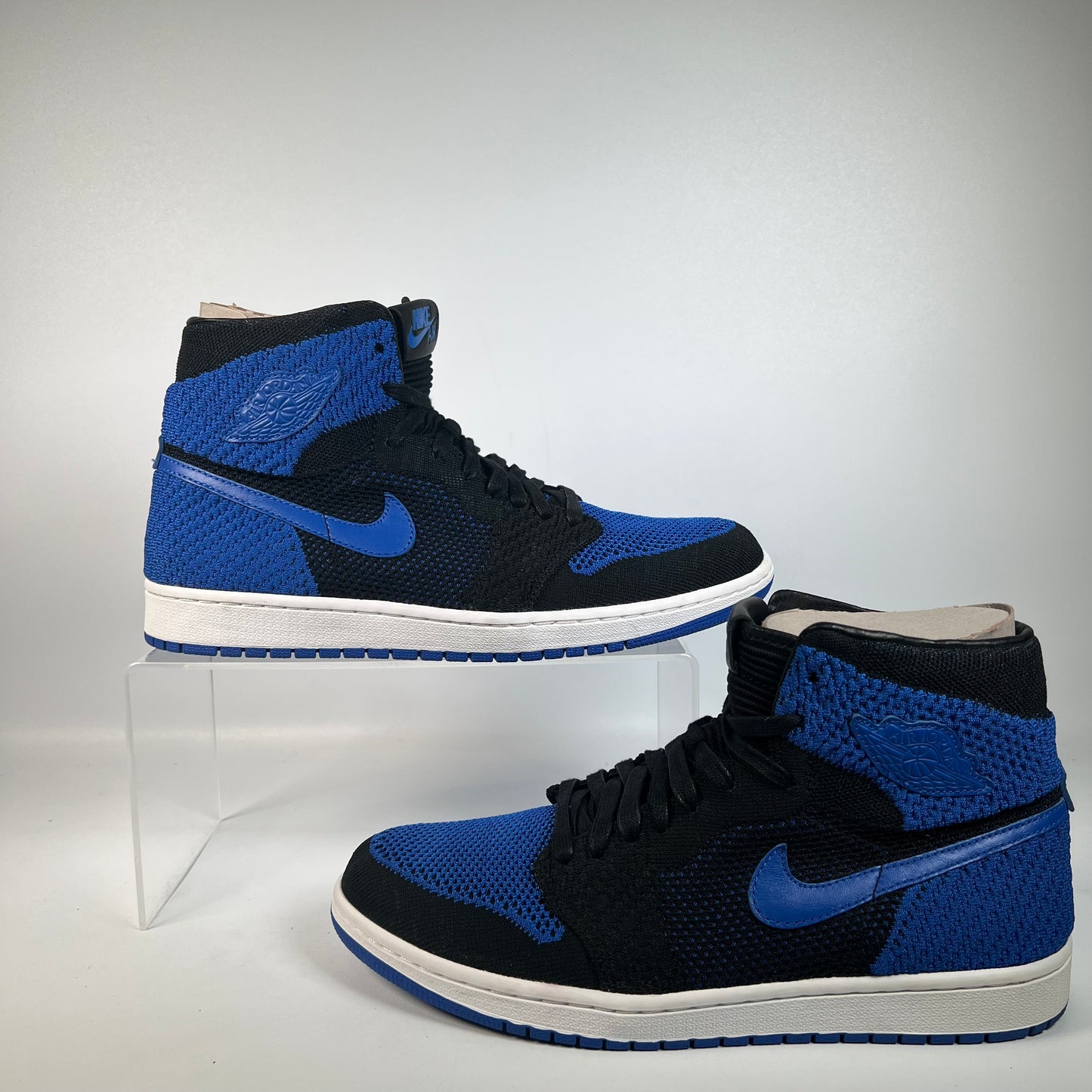 Jordan 1 High Flyknit Royal (2017) Size 10.5 USED s22444