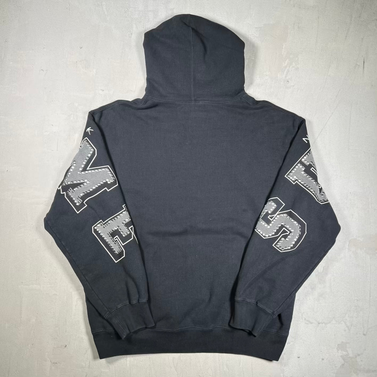 Supreme Champions Studded Black Hoodie (2024) Size Large USED x18948