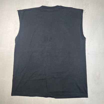 1998 NWO "Run with the Pack" Black Cutoff Tee Size XL USED v18978