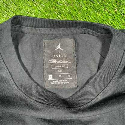 Jordan Union LA Jordan Dunking Black Tee Size Medium USED x14664