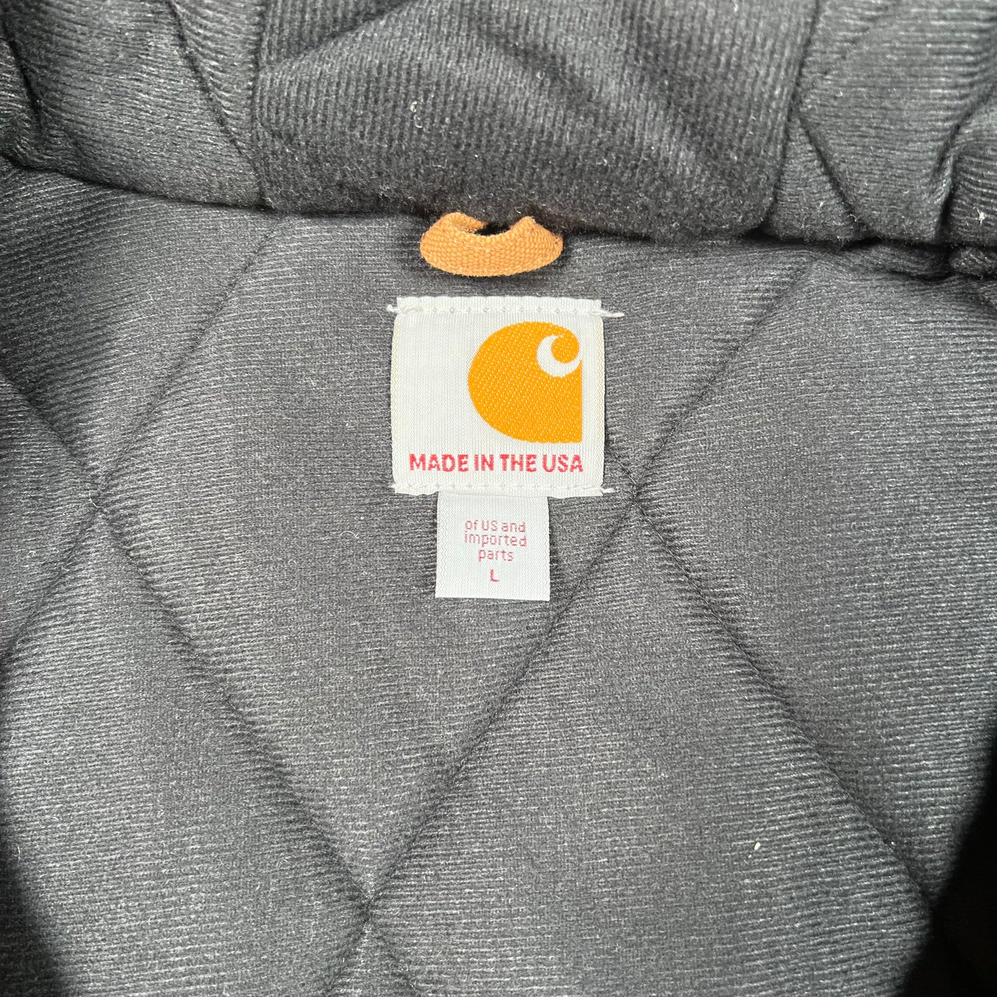 Y2K Carhartt Brown Zip Up Workwear Jacket Size Large USED v18061