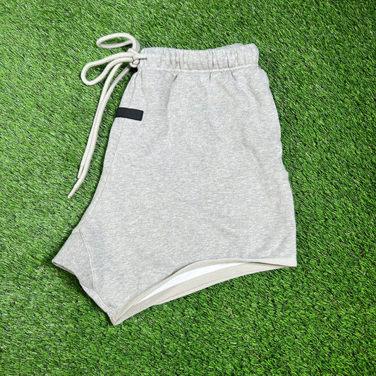 Fear of God FOG Essentials Grey Sweat Shorts Size Medium USED x14313