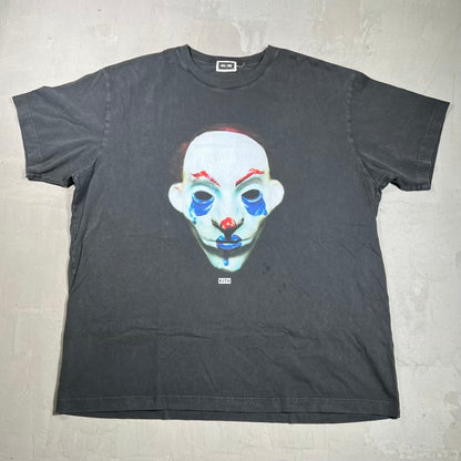 Kith Batman The Dark Knight Joker Mask Black Tee Size XXL USED x18390