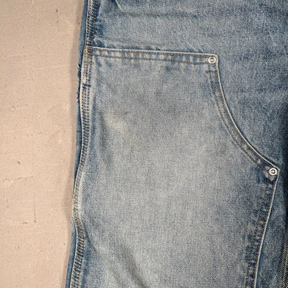 Akimbo Double Knee Workwear Blue Jeans Size 29x32 USED x17204