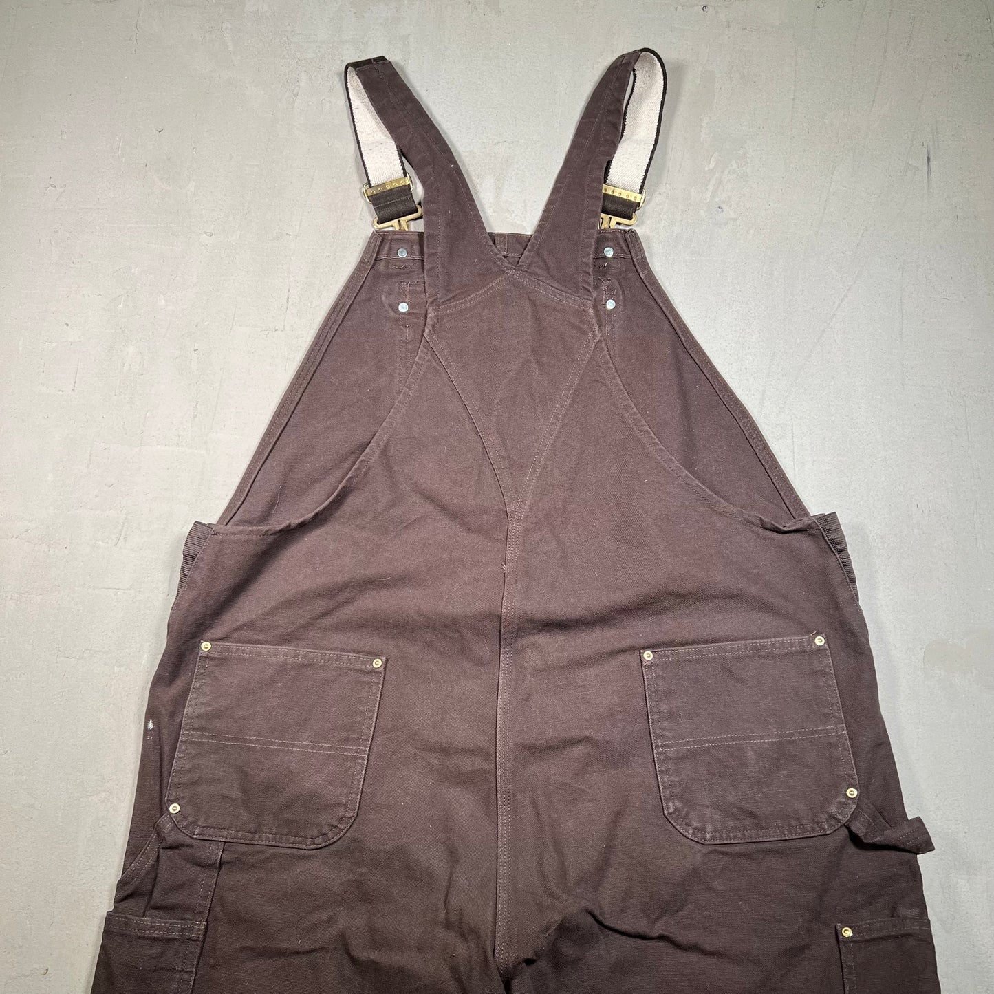 Y2K Carhartt Brown Overalls Size 46 USED v19416