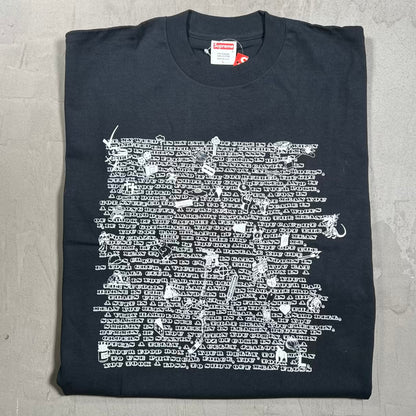 Supreme Big L Ebonics Black Tee (2002) Size Large NEW x18542