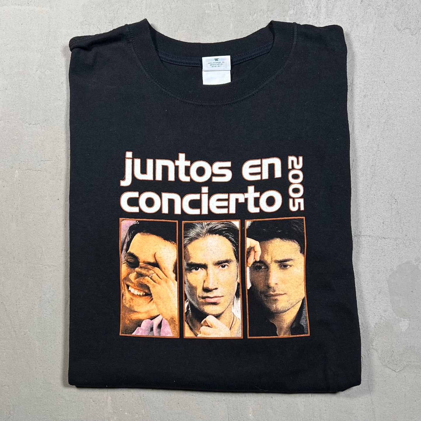 2005 Juntos En Concierto Black Tee Size Large USED v19221