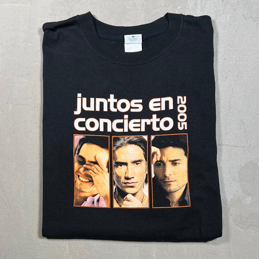 2005 Juntos En Concierto Black Tee Size Large USED v19221