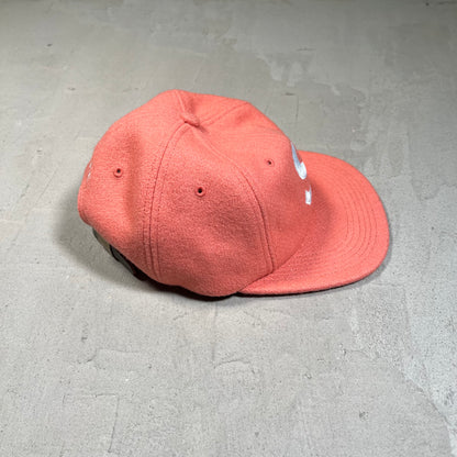 Supreme S Logo Wool Pink 6 Panel Hat USED x17623