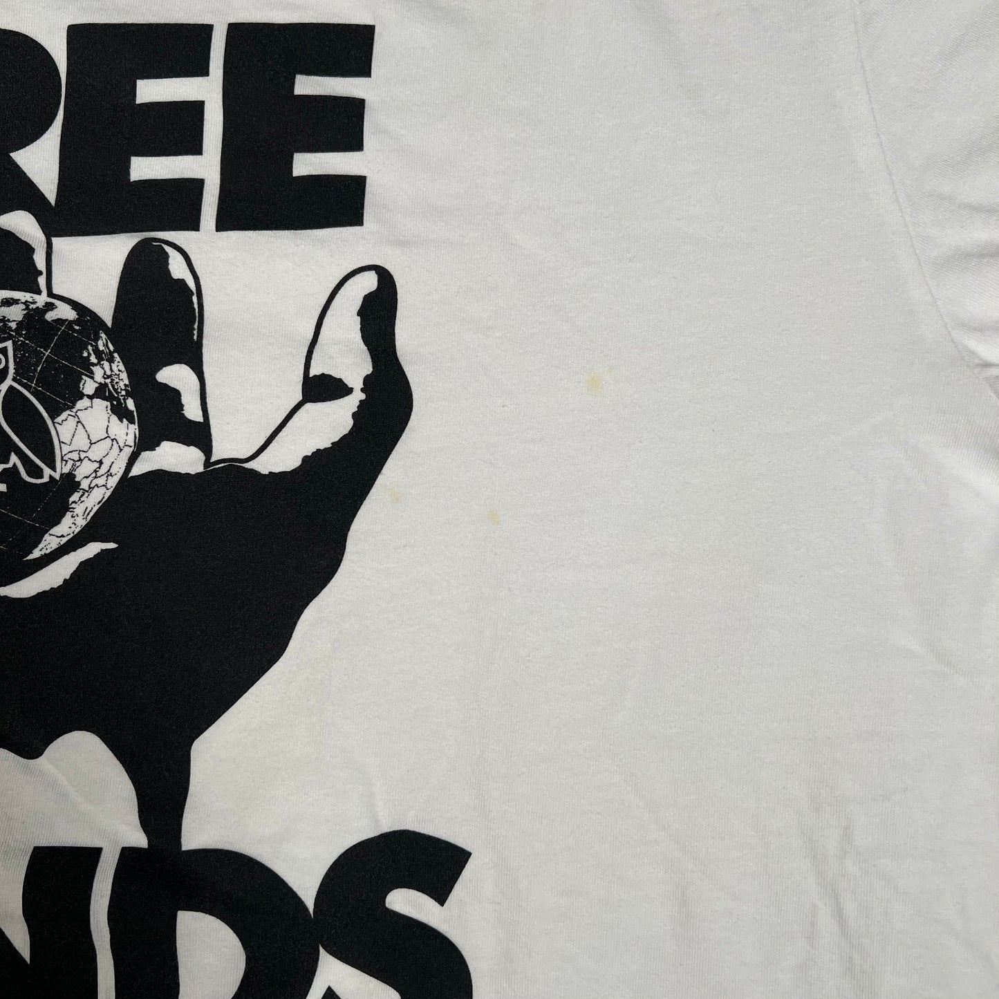 OVO White "Free Minds" Tee Size XL USED x15564