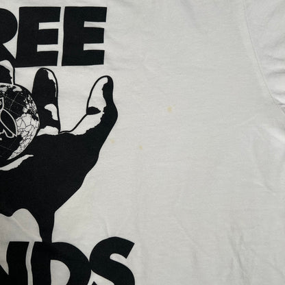 OVO White "Free Minds" Tee Size XL USED x15564