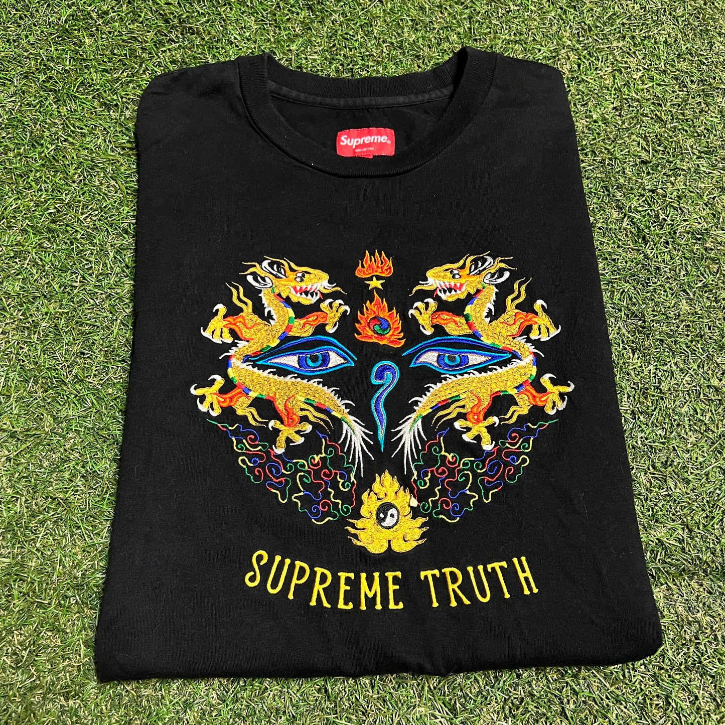 Supreme 2017 Supreme Truth Black Longsleeve Size Medium USED x13819