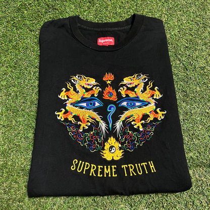 Supreme 2017 Supreme Truth Black Longsleeve Size Medium USED x13819