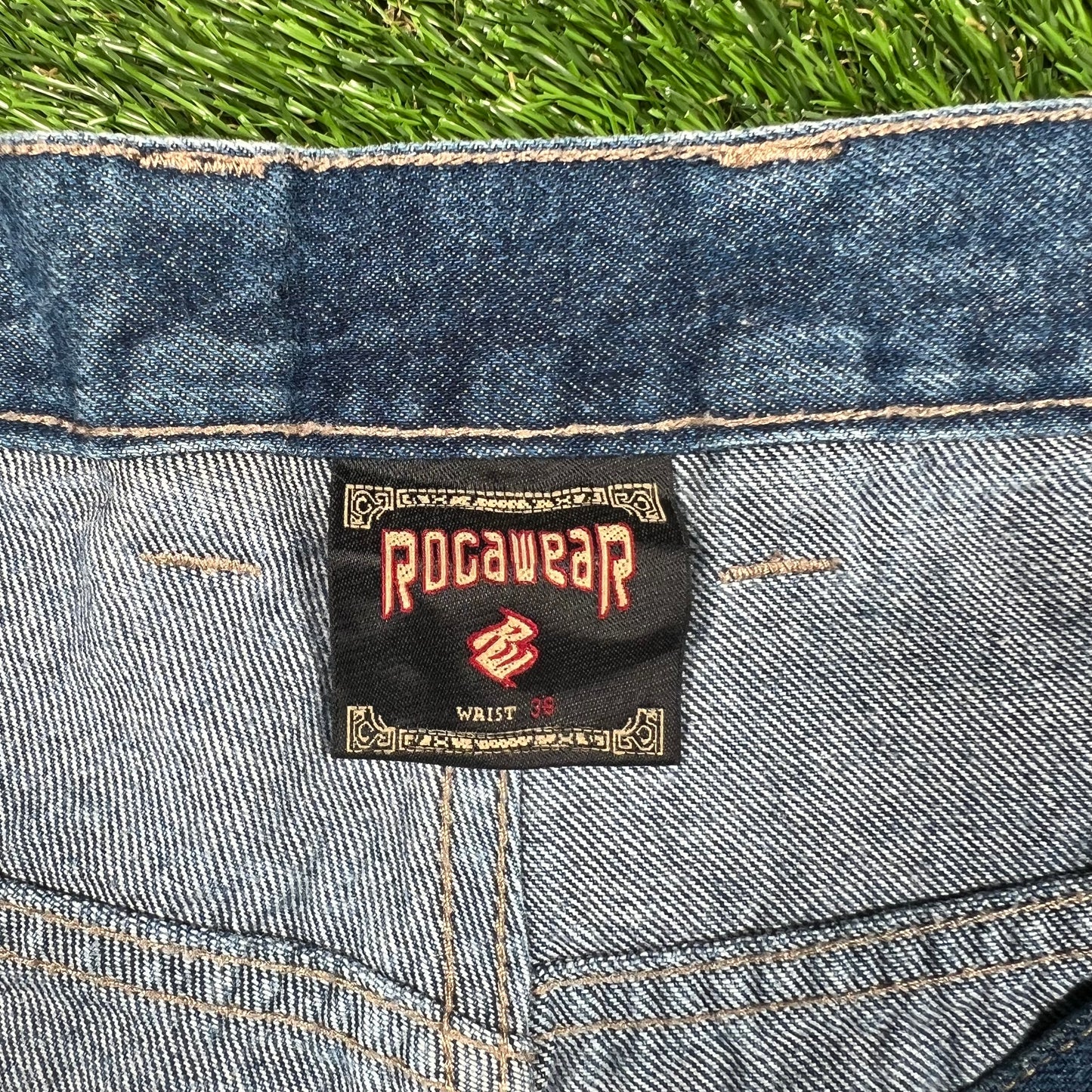 1990s Roca Wear Blue Jeans Size 36 USED v17018