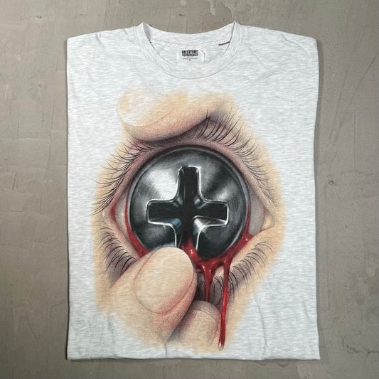 Greedy Unit Screw Eye Grey Tee Size XL NEW x18806