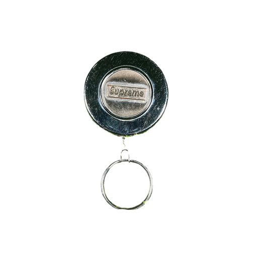 Supreme Retractable Silver Keychain USED x14635